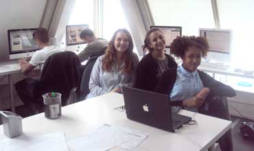 Interns from France on work experience